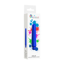 Luminous Delia ABS Bullet With Silicone Sleeve 10 Speeds Royal Blue
