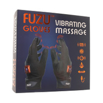 Fuzu Rechargeable Vibrating Massage Gloves Left & Right Hand- Black