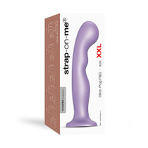 Strap-On-Me Hybrid Collection Silicone Dildo Plug P&G Metallic Lilac XXL