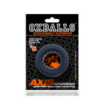 Oxballs Axis Rib Griphold Cockring Black Ice