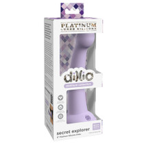 Dillio Platinum Secret Explorer Silicone Dildo 6 in. Purple