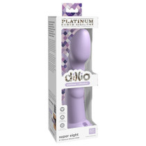 Dillio Platinum Super Eight Silicone Dildo 8 in. Purple