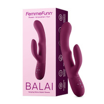 FemmeFunn Balai Dual Stimulator Dark Fuchsia