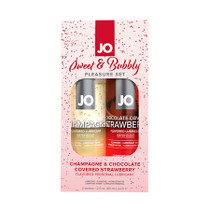 JO Sweet & Bubbly Pleasure Set Flavored Water-Based Lubricant 2-Pack