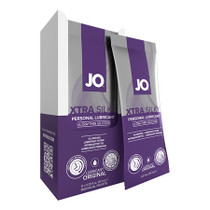 JO Xtra Silky Silicone Lubricant Foils 10mL 12-Pack