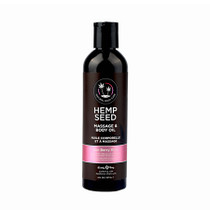 Earthly Body Hemp Seed Massage & Body Oil Zen Berry Rose 8 oz.