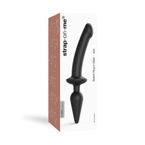 Strap-On-Me Hybrid Collection Switch Plug-In Dual-Ended Dildo & Plug Black XXL