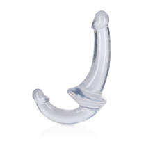 RealRock Crystal Clear 6 in. Strapless Strap-On Dildo Clear