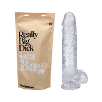 Doc Johnson Really Big Dick In A Bag 10 in. Dildo Clear
