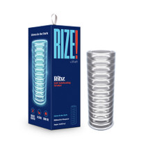 Blush RIZE! Ribz Glow in the Dark Self-Lubricating Stroker Clear