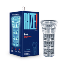 Blush RIZE! Luz Glow in the Dark Self-Lubricating Stroker Clear