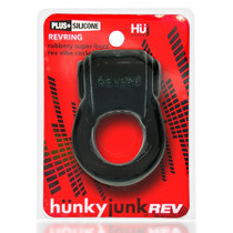Hunkyjunk Revring Cockring with Bullet Vibrator Tar Ice