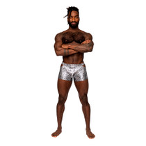 Male Power S'naked Pouch Short Silver/Black XL