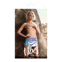 Fantasy Lingerie Vibes Plur Holographic Cut Out Skirt Separate Aqua Holo S/M