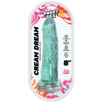 Sweet Sex Cream Dream Bendable 8 in. Jelly Dildo Aqua