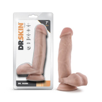 Dr. Skin Dr. Mark Dildo With Balls 7in Beige