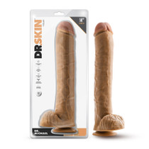 Dr. Skin Dr. Michael Dildo with Balls 14in Tan