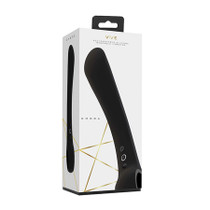 VIVE OMBRA Rechargeable Bendable Silicone Vibrator Black