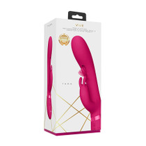 VIVE TAMA Rechargeable Wave Silicone Rabbit Vibrator Pink