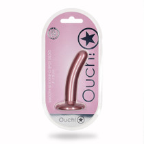 Shots Ouch! Smooth Silicone 5 in. G-Spot Dildo Rose Gold