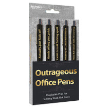 Outrageous Office Pens Set of 5