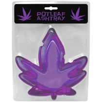 Pot Leaf Ashtray Purple