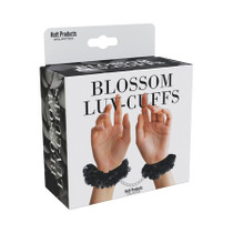 Blossom Luv Cuffs Flower Hand Cuffs Black