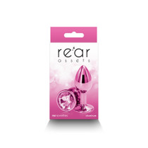 Rear Assets Metal Anal Plug Small Pink