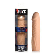 Jock Extra Long Penis Extension Sleeve 1.5 in. Light