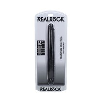 RealRock 14 in. Thick Double-Ended Dong Black