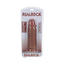 RealRock Extra Thick 9 in. Dildo Tan