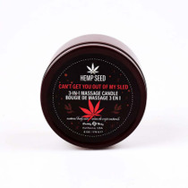 Earthly Body Hemp Seed 3-in-1 Holiday Candle Can't Get You Out Of My Sled 6 oz.