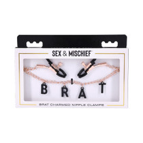 Sportsheets Sex & Mischief Brat Charmed Nipple Clamps