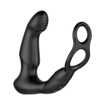 Nexus Simul8 Wave Edition Prostate Massager with Cock and Ball Ring Black