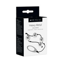 Me You Us Heavy Metal Anal Beads Silver