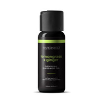 Wicked Lemongrass and Ginger Massage Oil 4oz