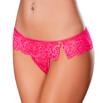 Magic Silk Get It Girl Flutter Thong Diva Pink S/M