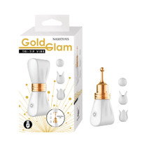 Gold Glam Tri-Tip Vibe White