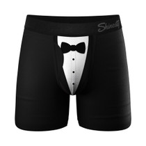 Shinesty The 009 Black Tuxedo Ball Hammock Pouch Underwear with Fly M