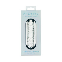 Clarity Seraphic Ripple Glass Dildo