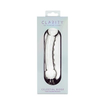 Clarity Celestial Ridge Glass Dildo