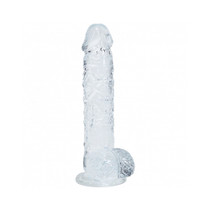 RealRock Realistic 5 in. Dildo with Balls Clear
