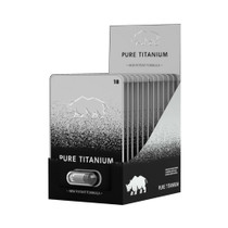 Rhino Pure Titanium Capsules 24-Pack Display