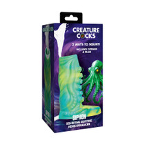 Creature Cocks Tentacle Squirting Silicone Penis Enhancer Green