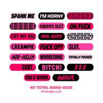 Ouchie Stix by Neva Nude Naughty Naughty XXX Bandages 40-Pack