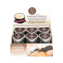 Earthly Body Hemp Seed Valentine's Day Heart Candle Pre Pack: XOXO, Lip Locked, Pucker Up