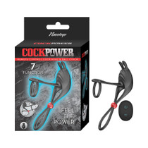 Cockpower Remote Control Cockring & Ball Cinch Black