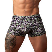 Male Power Gridlock'd Short with Strap Print XL