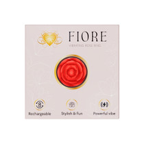 The Pleasure Company Fiore Rose Ring Vibrator Red
