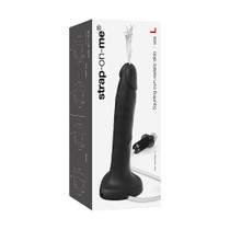 Strap-On-Me Squirting Cum Realistic Dildo Large Black